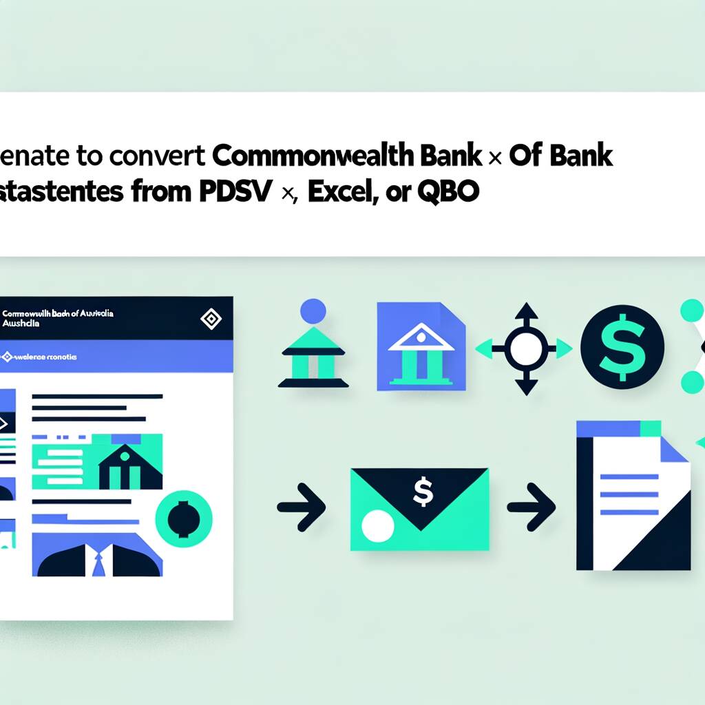 How to Convert Commonwealth Bank of Australia Bank Statements from PDF to CSV, Excel, or QBO