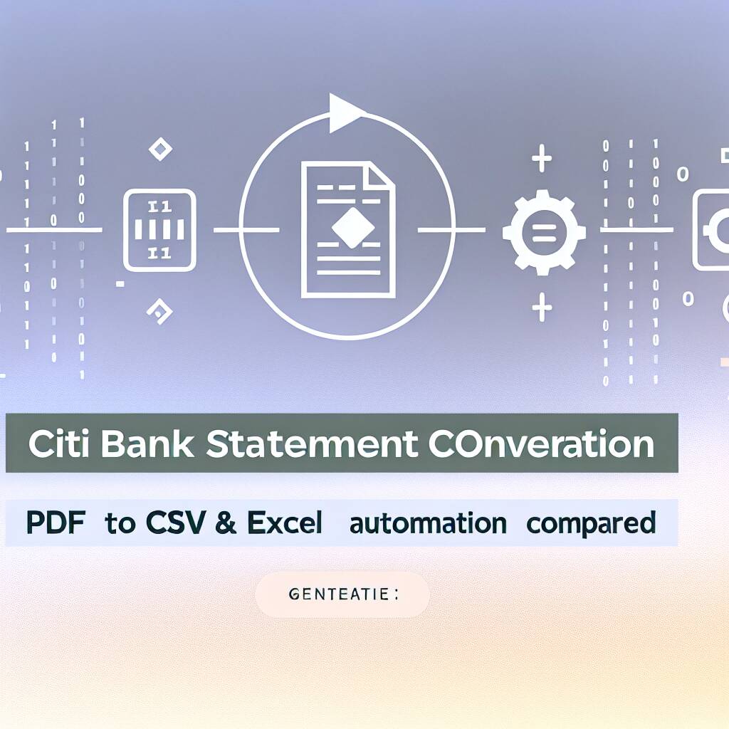 Convert Citi Bank PDFs to OFX Fast: Save Hours Weekly